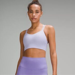 Lululemon Like a Cloud Longline Bra B/C Lilac Smoke